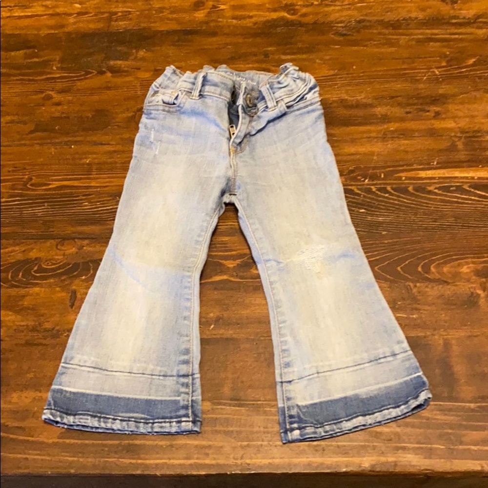 Distressed Flair Jeans
